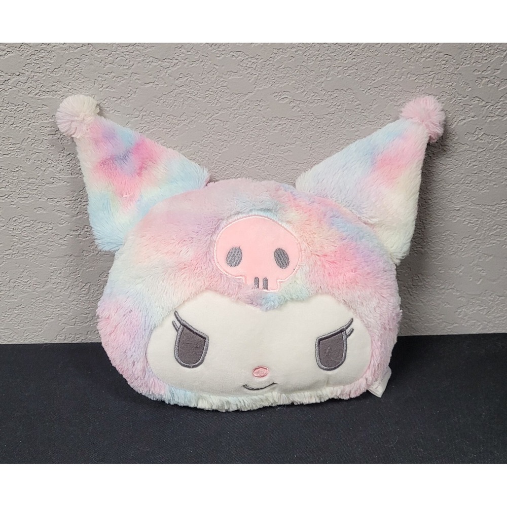 Sanrio Kuromi Rainbow Plush Face Cushion 10 in Plush